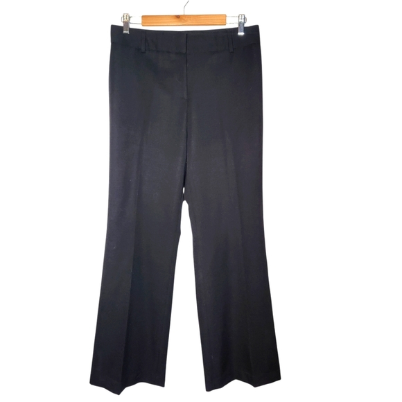 J. Crew The Favorite Fit Black Wool Pants Trousers Classic Preppy Quiet Luxury 8 - Picture 1 of 9